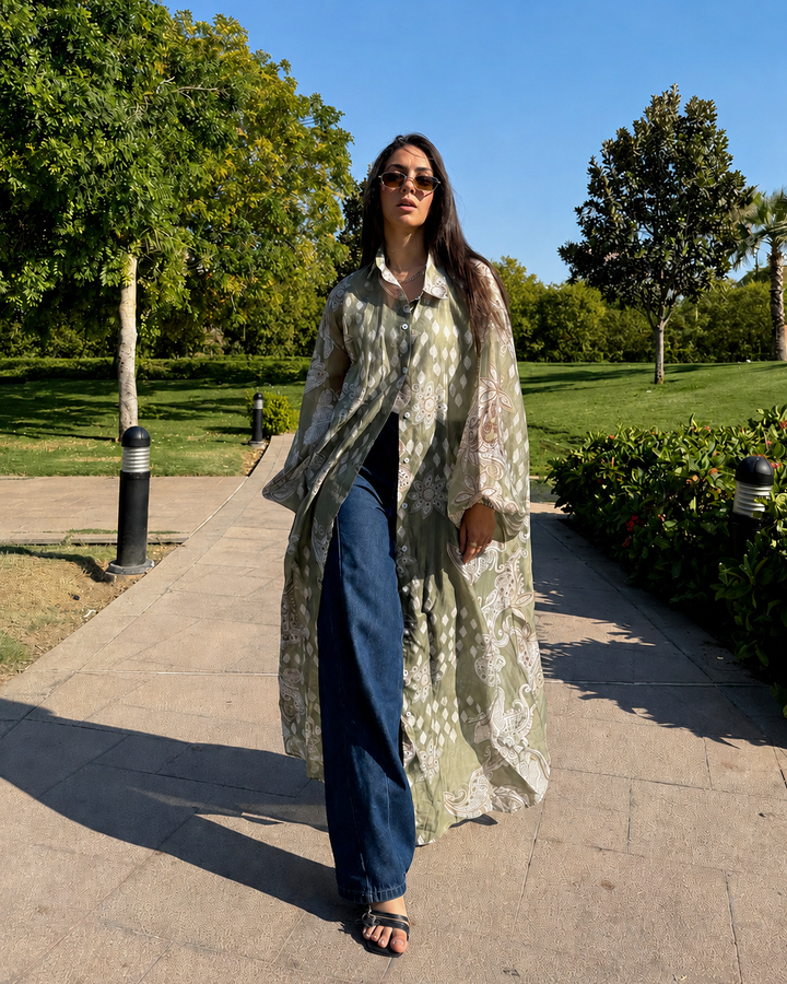 Sage Shirtdress