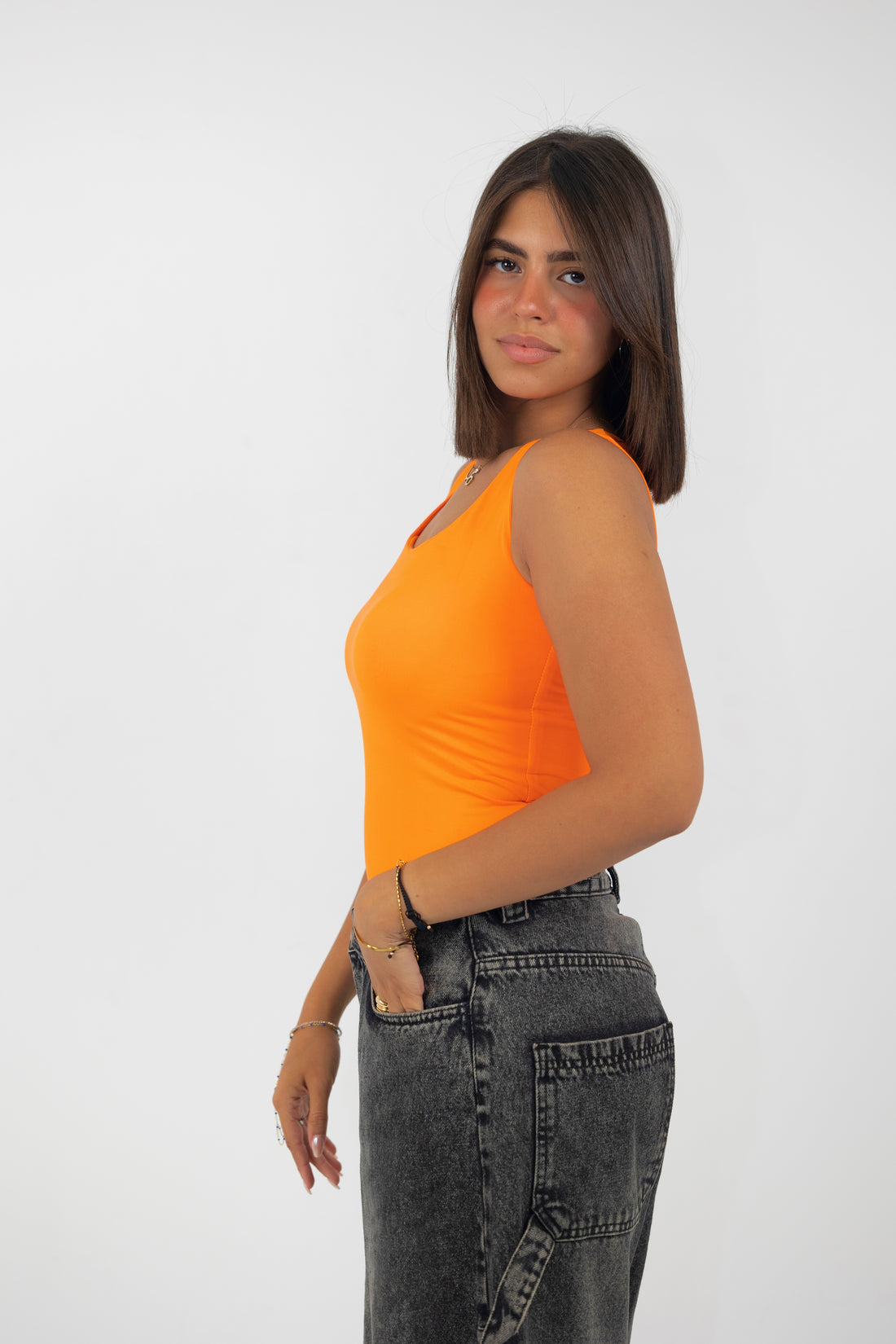 Basic Top light orange