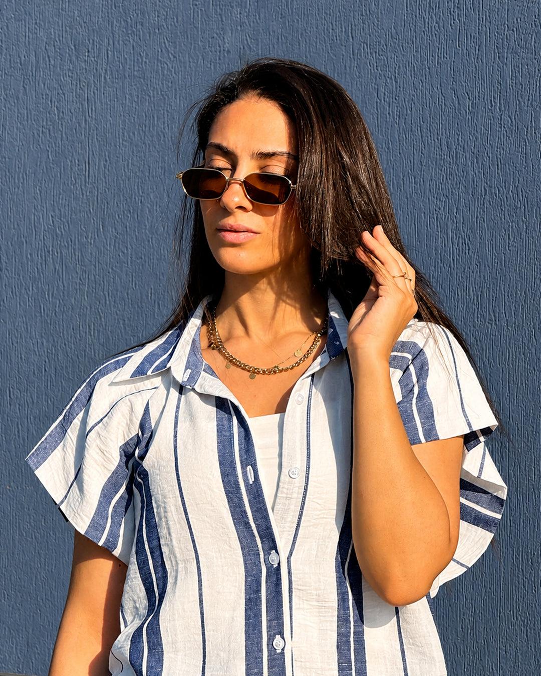 Stripe Linen Set