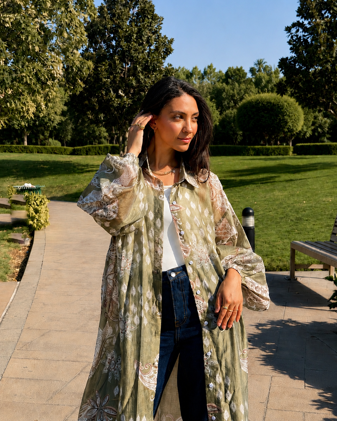 Sage Shirtdress