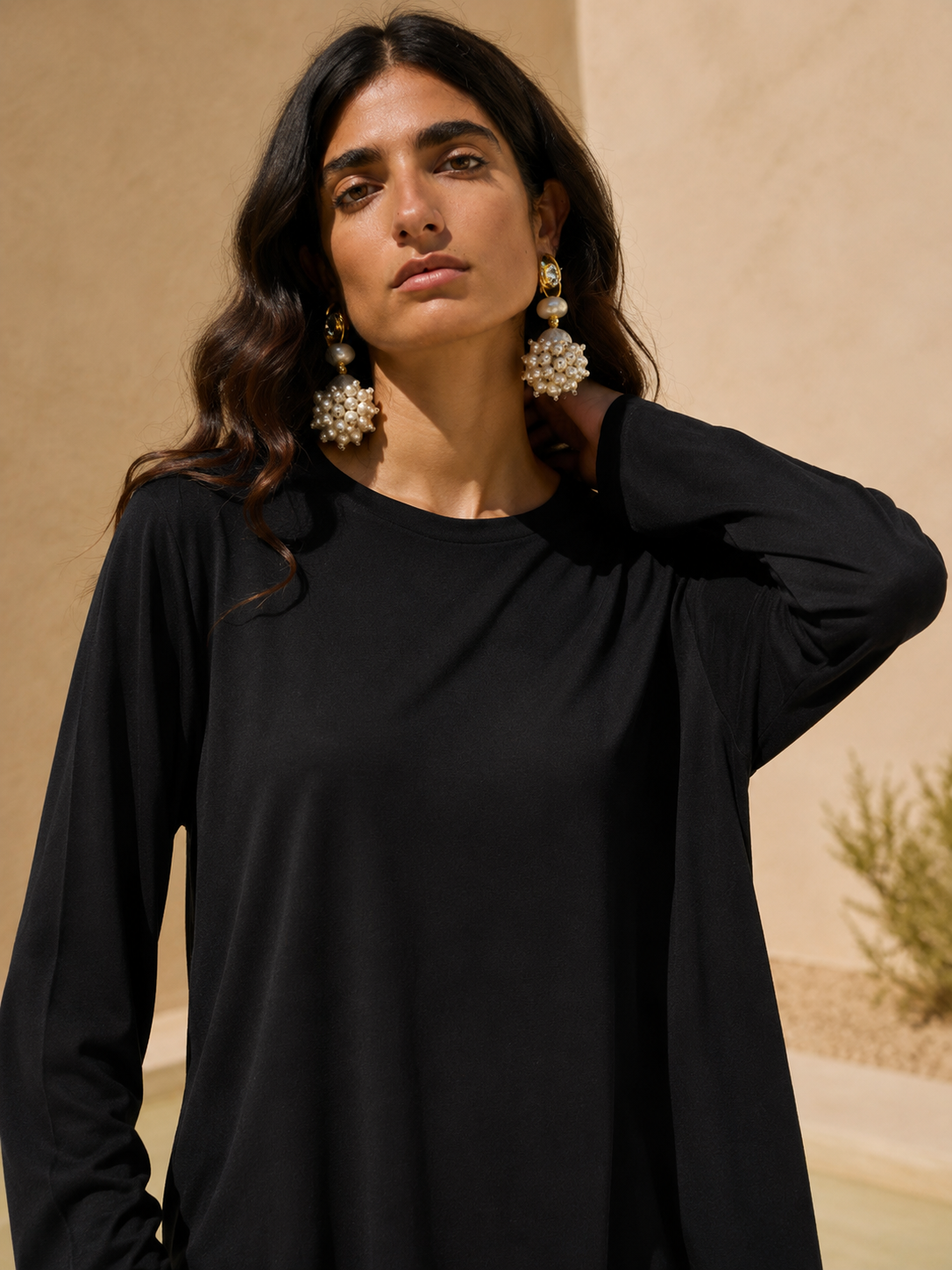 Sleeved high low