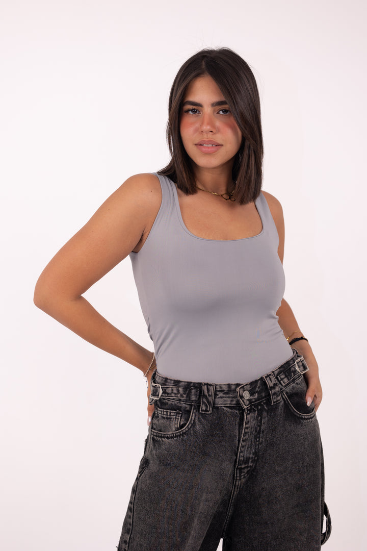 Basic Top in Grey